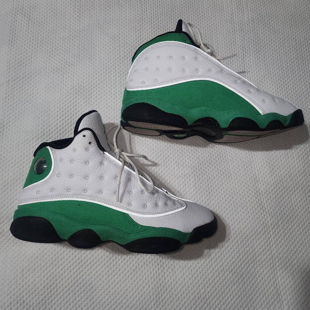 Nike Black and Green Sneakers